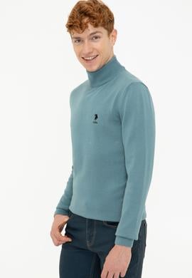 Erkek İndigo Basic Kazak - 50237006071