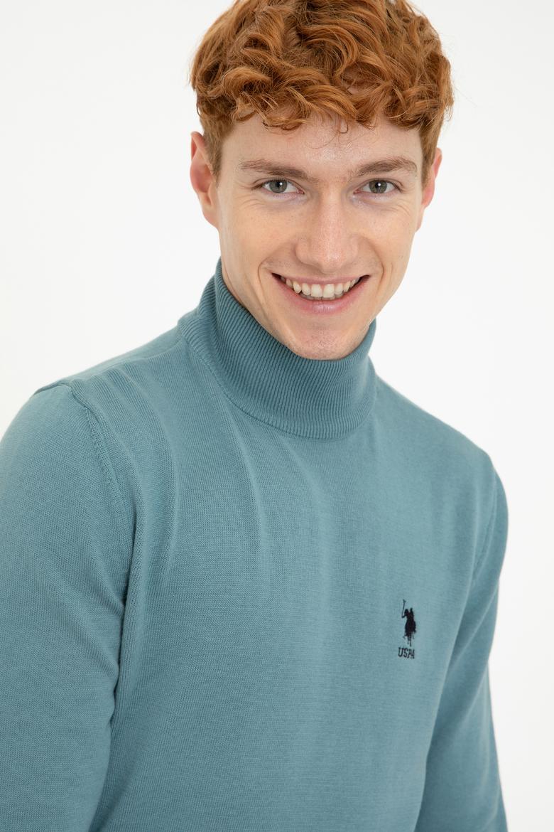 Erkek İndigo Basic Kazak - 50237006071