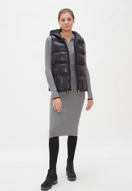 Kadın Siyah Dokuma Yelek - 50230680022