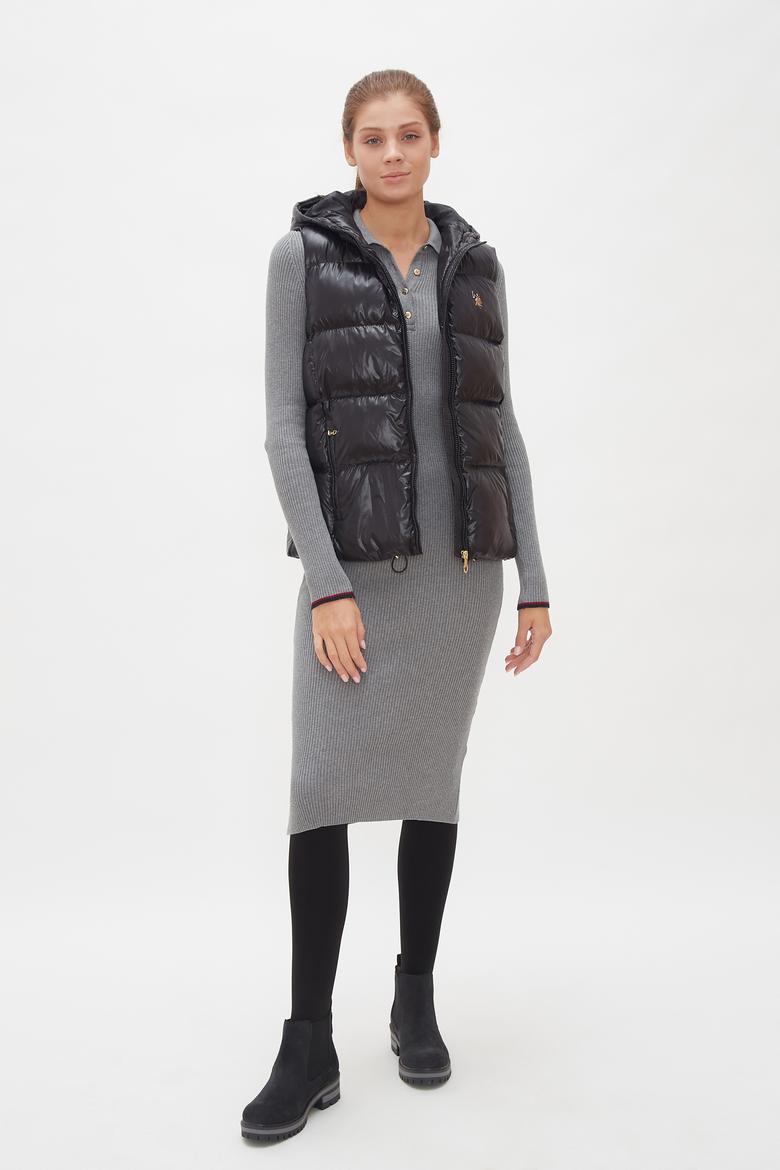 Kadın Siyah Dokuma Yelek - 50230680022