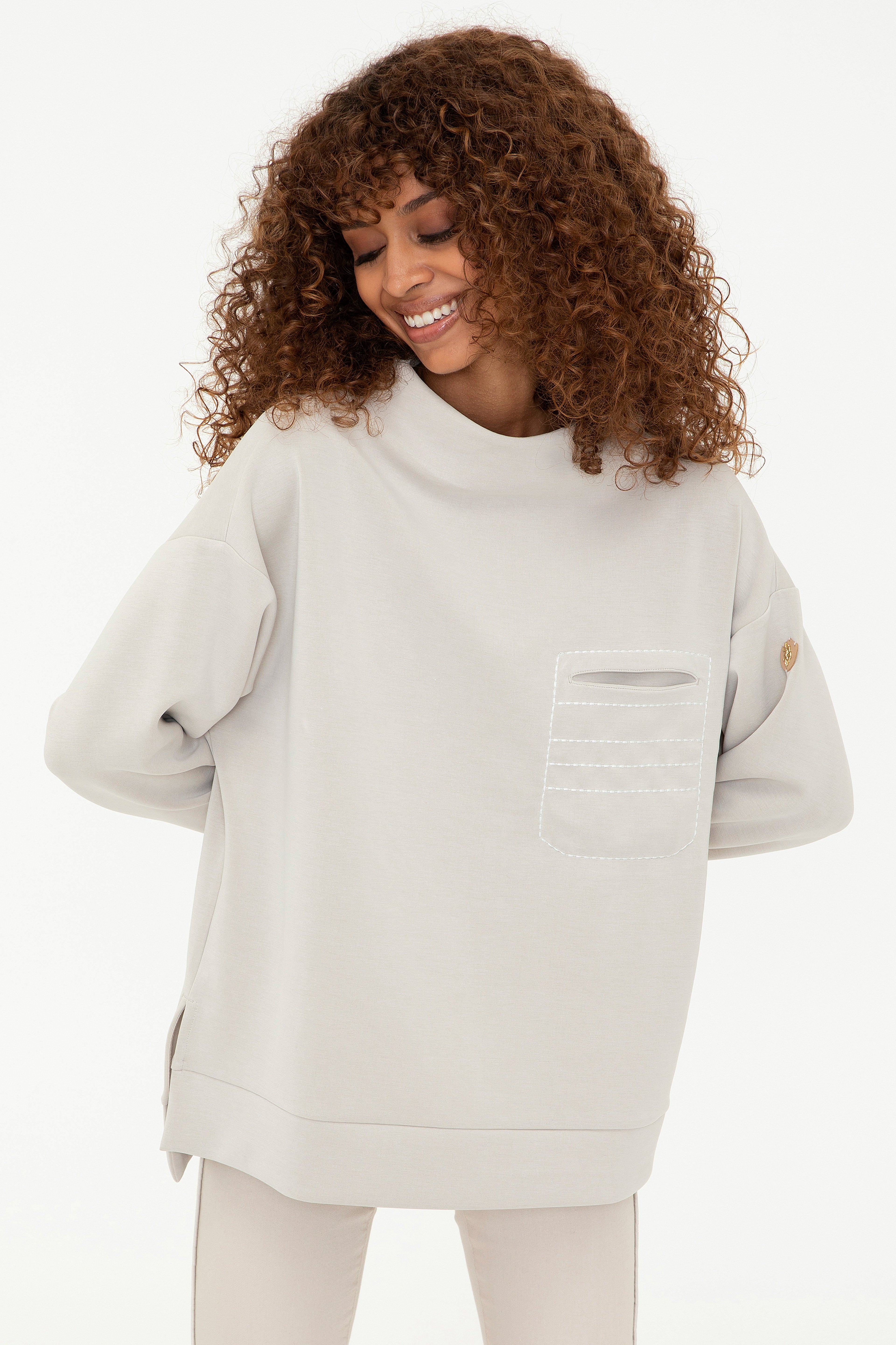 Kadın Taş Sweatshirt - Image 1