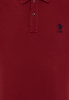 Erkek Bordo Polo Yaka Sweatshirt Basic - 50209212058