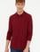 Erkek Bordo Polo Yaka Sweatshirt Basic