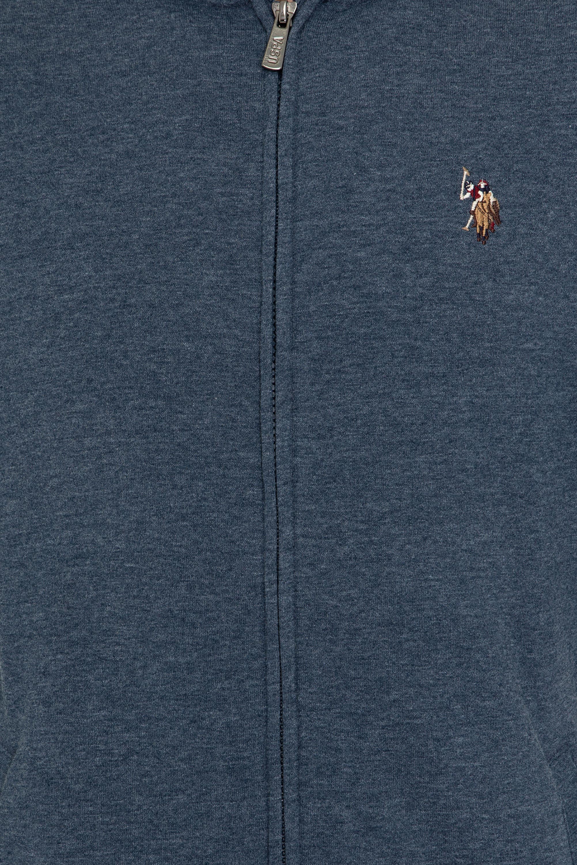 Erkek Lacivert Kapüşonlu Fermuarlı Sweatshirt - Image 6