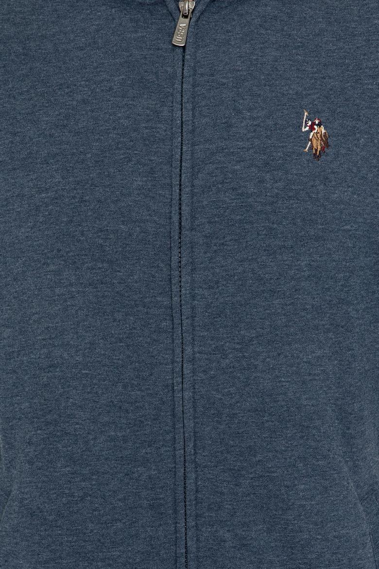 Erkek Lacivert Kapüşonlu Fermuarlı Sweatshirt - 50209069003