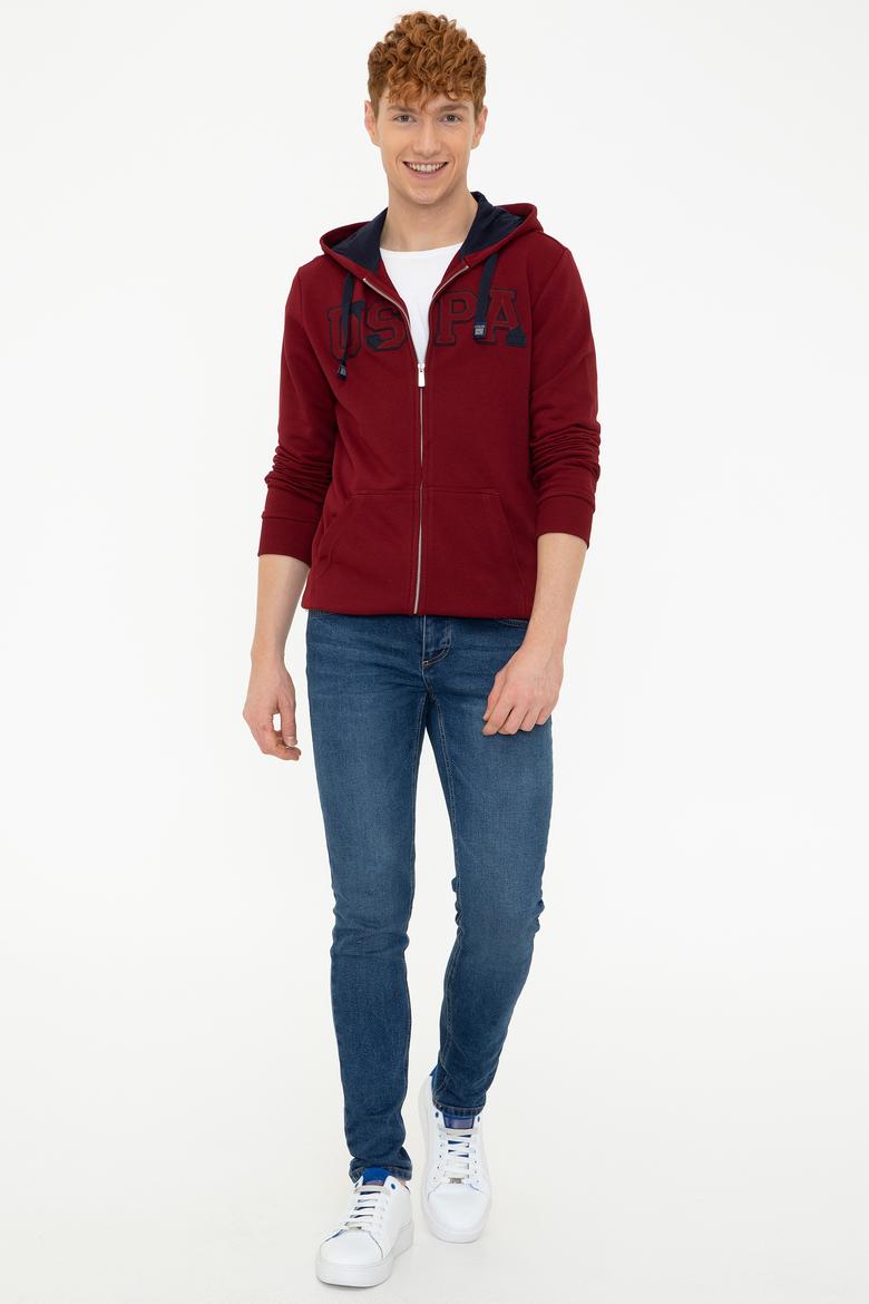 Erkek Bordo Örme Hırka - 50237915039