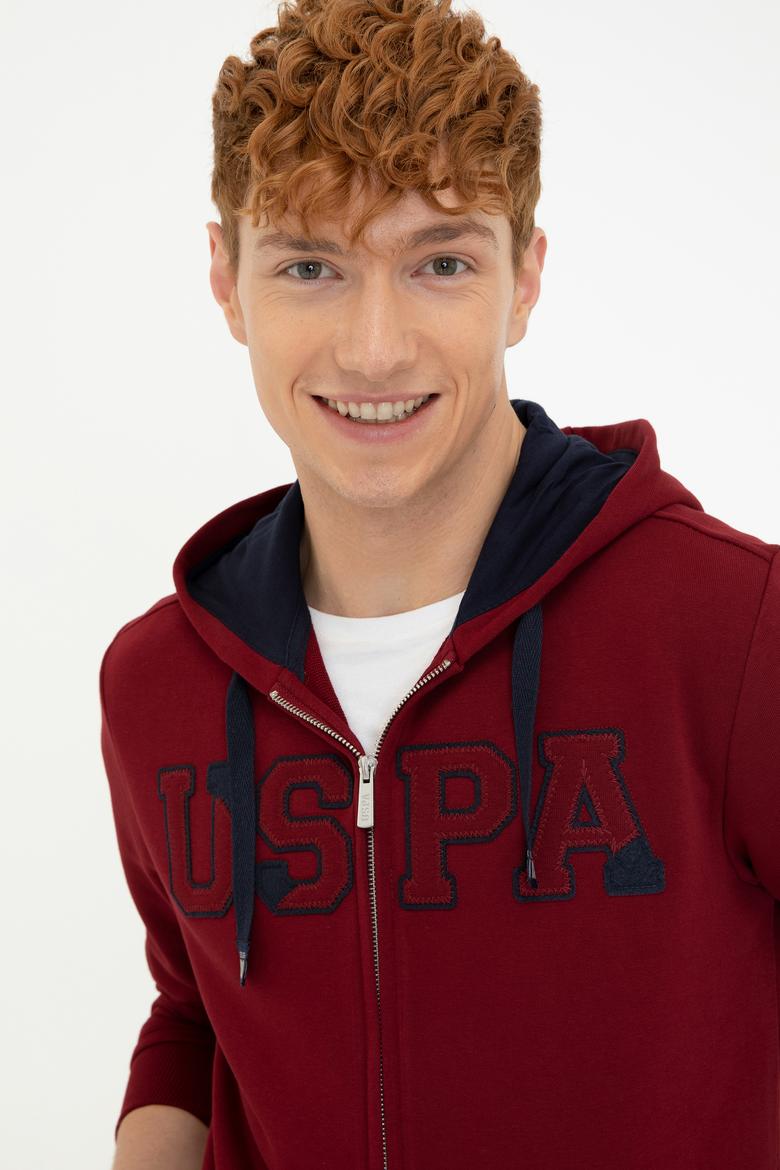 Erkek Bordo Örme Hırka - 50237915039