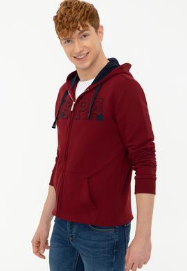 Erkek Bordo Örme Hırka - 50237915039