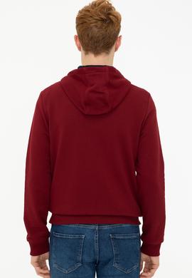 Erkek Bordo Örme Hırka - 50237915039