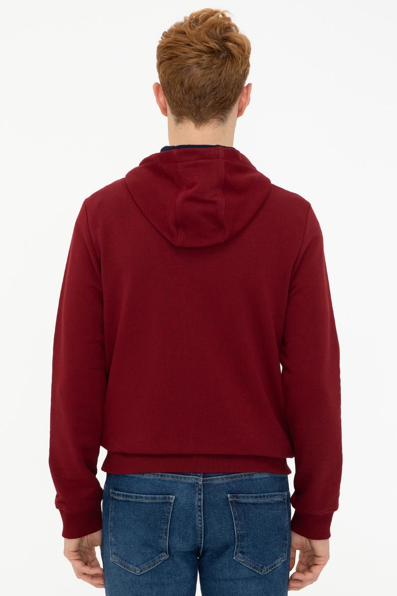 Erkek Bordo Örme Hırka - 50237915039