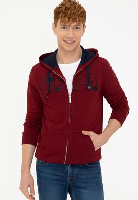 Erkek Bordo Örme Hırka - 50237915039