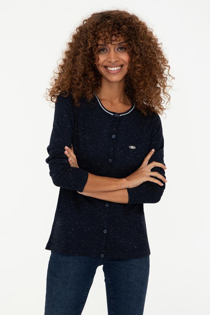 Kadın Lacivert Triko Hırka