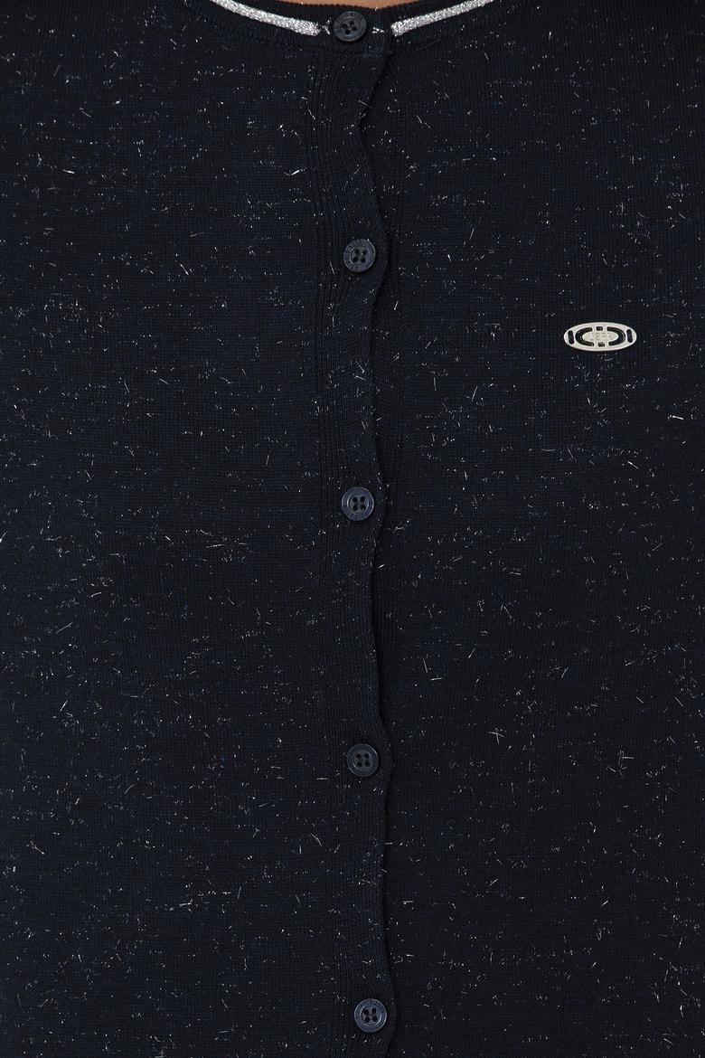 Kadın Lacivert Triko Hırka - 50237648013