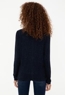 Kadın Lacivert Triko Hırka - 50237648013