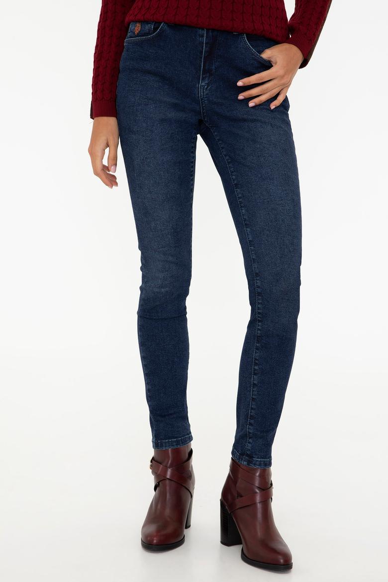 Kadın Koyu Mavi Jean Pantolon - 50238157002