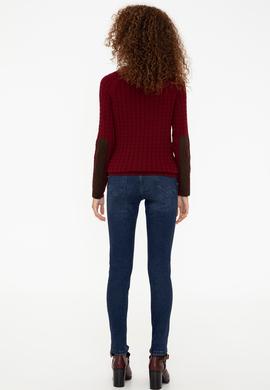 Kadın Koyu Mavi Jean Pantolon - 50238157002