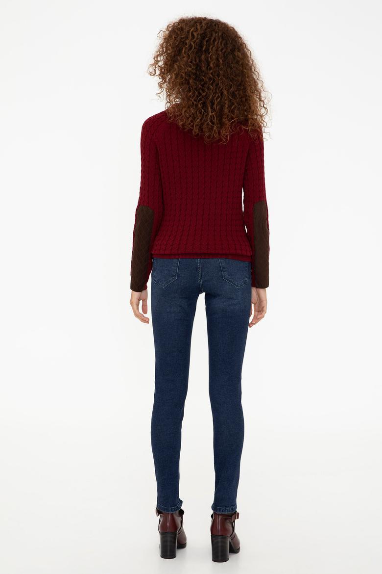 Kadın Koyu Mavi Jean Pantolon - 50238157002