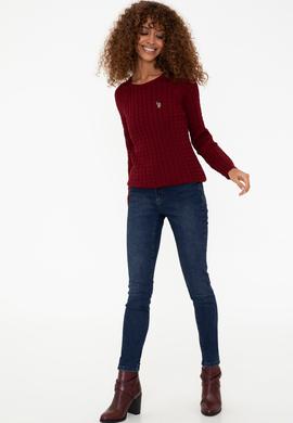 Kadın Koyu Mavi Jean Pantolon - 50238157002