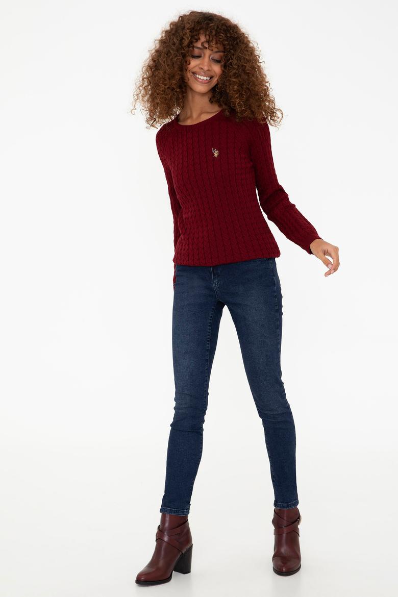 Kadın Koyu Mavi Jean Pantolon - 50238157002