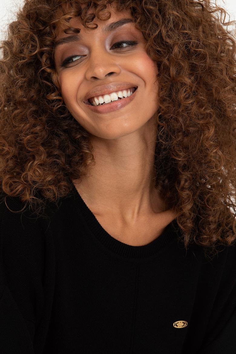 Kadın Siyah Kazak - 50241934006