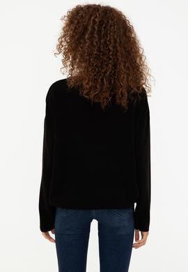 Kadın Siyah Kazak - 50241934006