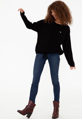 Kadın Siyah Kazak - 50241934006