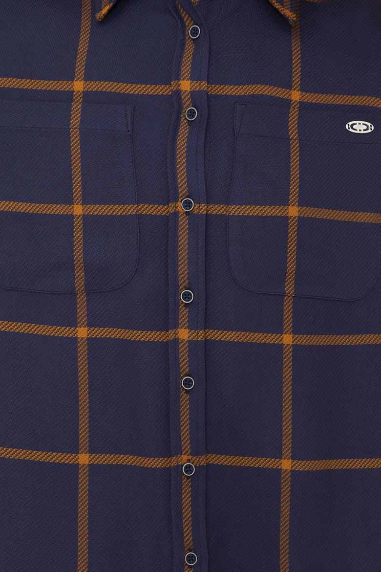 Kadın Lacivert Gömlek Uzunkol - 50237873006