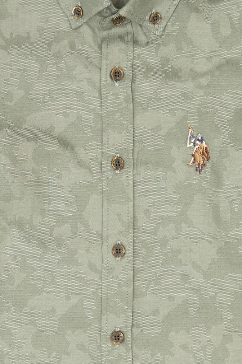 Erkek Çocuk Haki Uzun Kollu Gömlek - 50238055010