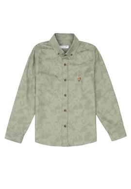 Erkek Çocuk Haki Uzun Kollu Gömlek - 50238055010