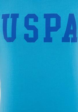 Erkek Kobalt Bisiklet Yaka Basic T-Shirt - 50232300137