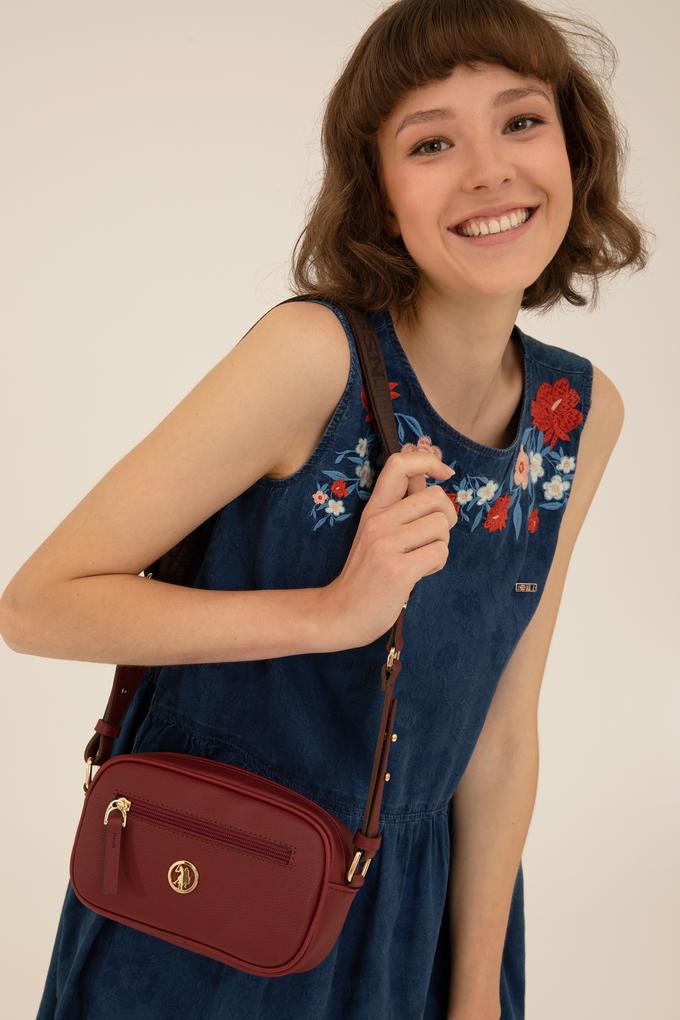 Kadın Bordo Çapraz Çanta