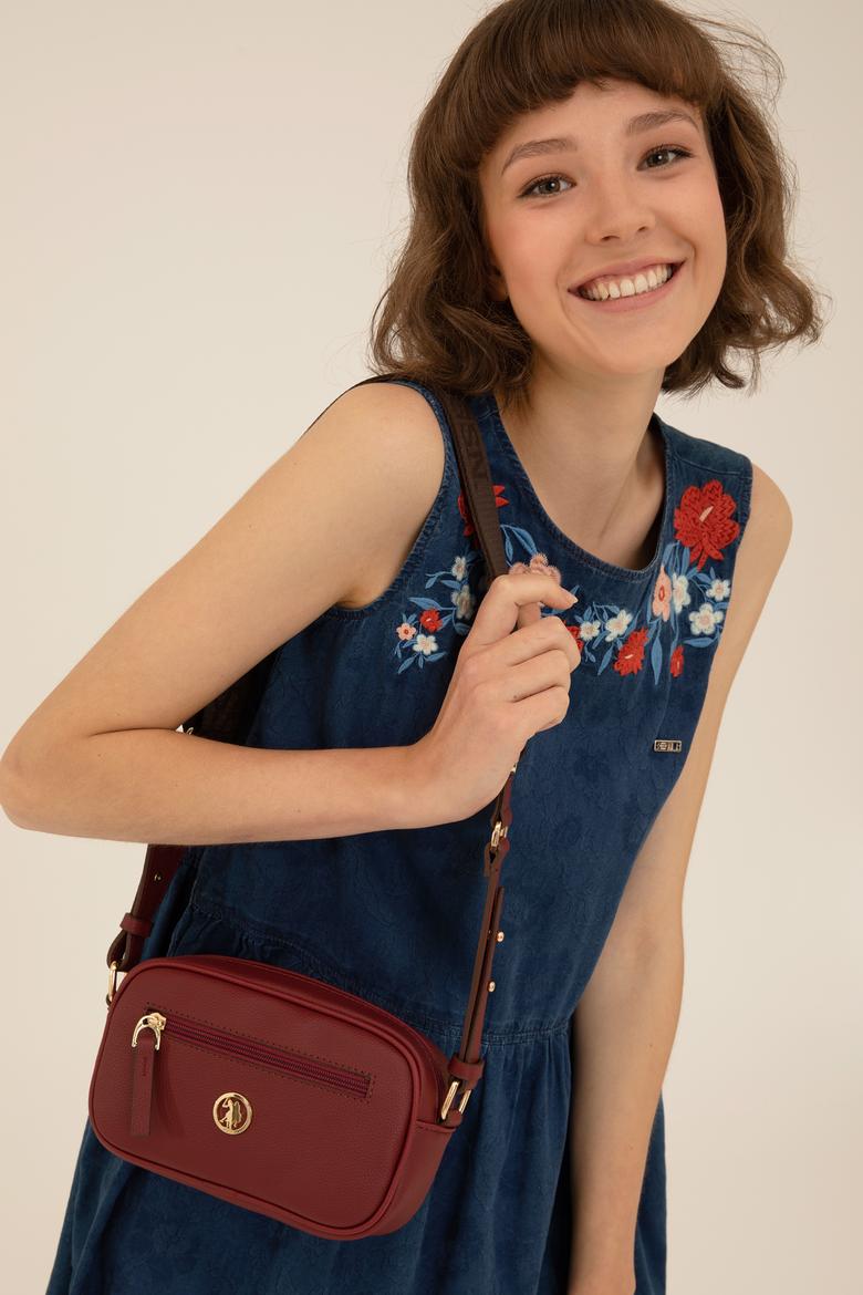 Kadın Bordo Çapraz Çanta