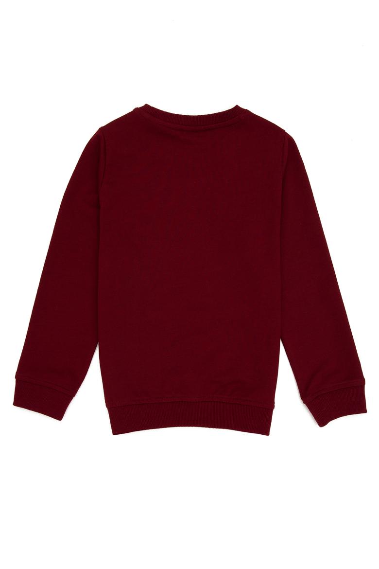 Erkek Çocuk Bordo Basic Sweatshirt - 50236949024