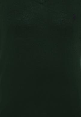 Erkek Yeşil V - Yaka Triko Kazak Basic - 50237037071