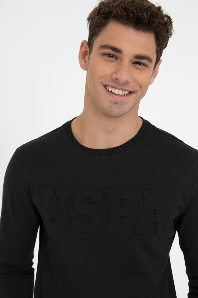 Erkek Siyah Basic Sweatshirt - 50237233110