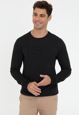 Erkek Siyah Basic Sweatshirt - 50237233110