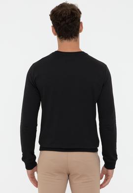 Erkek Siyah Basic Sweatshirt - 50237233110