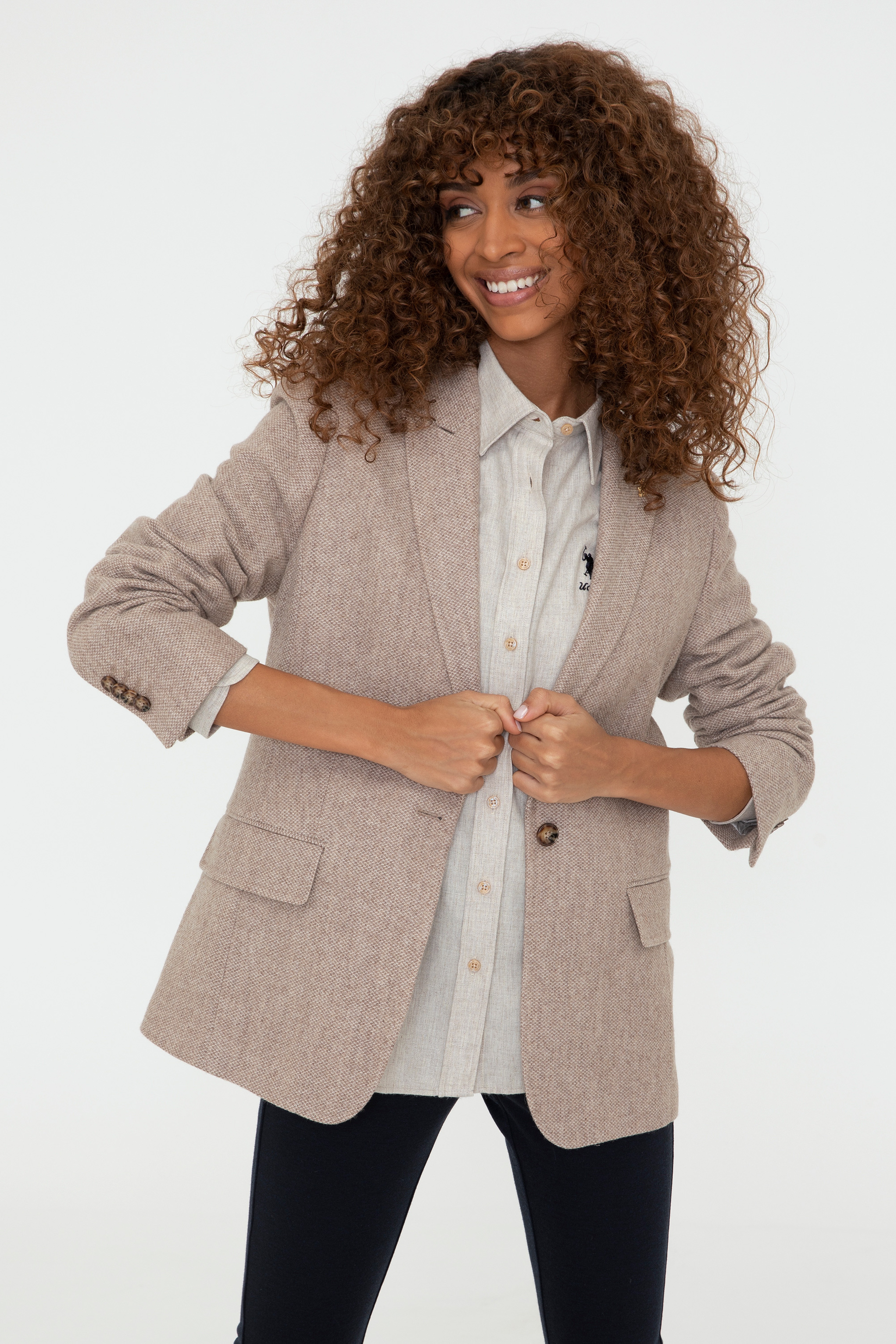Kadın Camel Ceket - Image 4