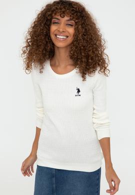 Kadın Ekru Basic Kazak - 50237088010