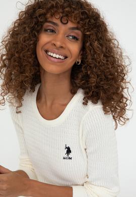 Kadın Ekru Basic Kazak - 50237088010