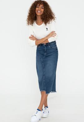 Kadın Ekru Basic Kazak - 50237088010