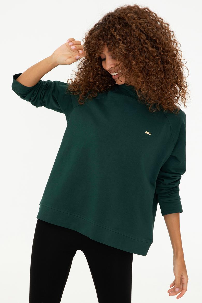 Kadın Koyu Yeşil Sweatshirt - 50249242037