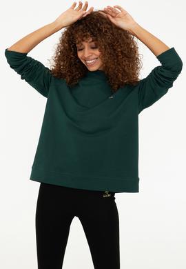 Kadın Koyu Yeşil Sweatshirt - 50249242037