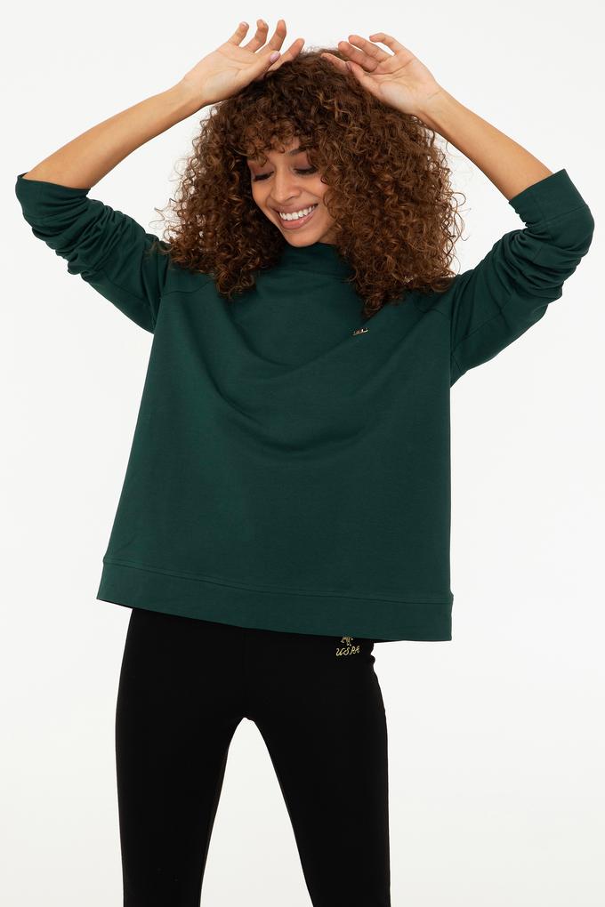 Kadın Koyu Yeşil Sweatshirt