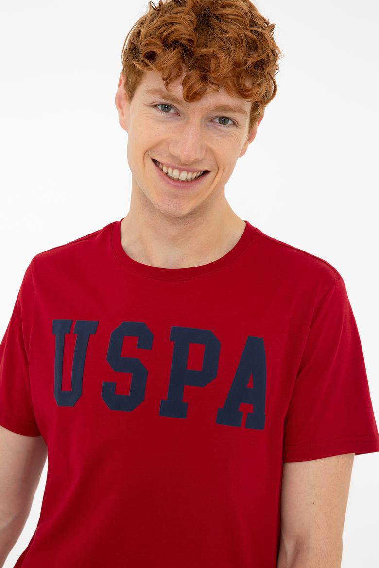 Erkek Bordo Basic Tişört - 50232300164