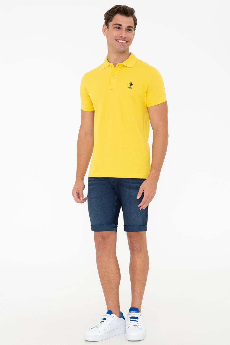 Erkek Açık Sarı Basic Tişört - 50232308242