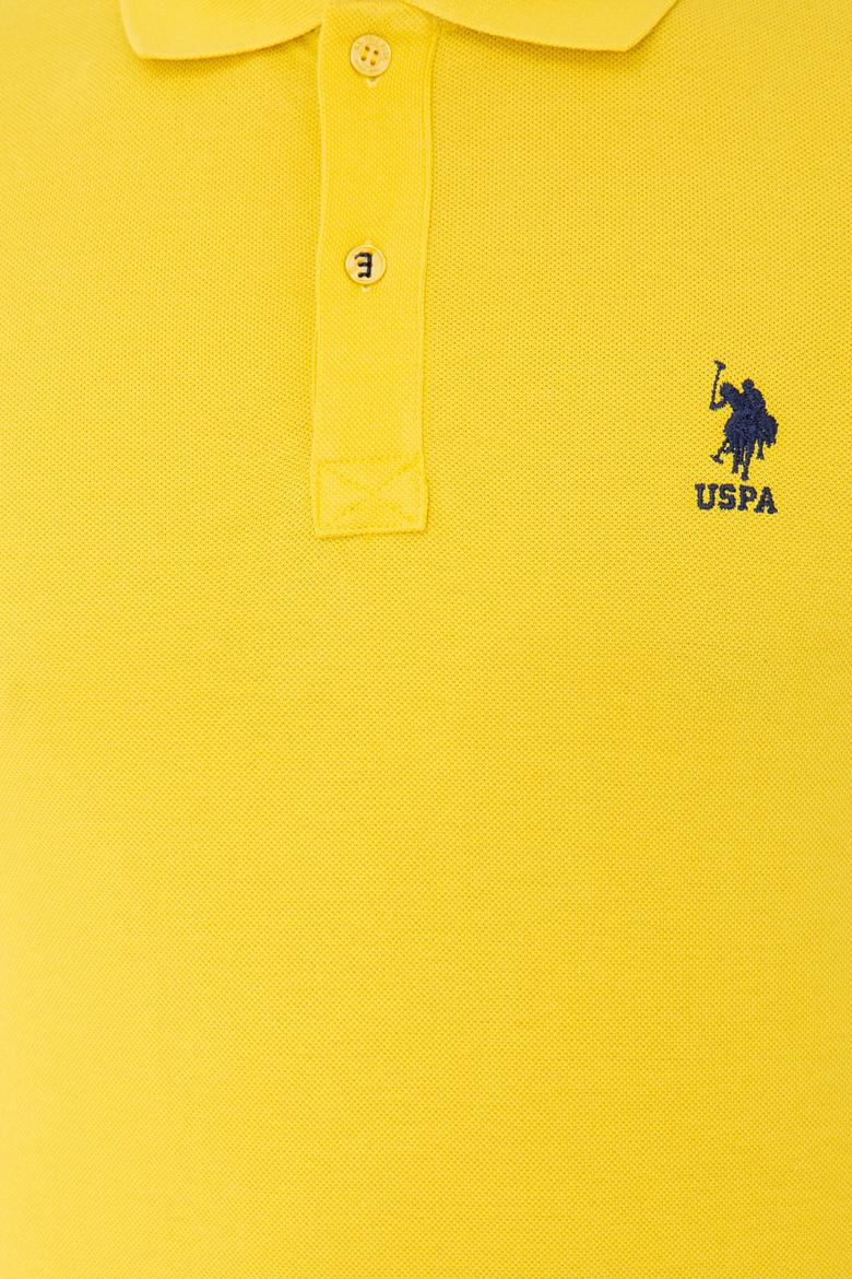 Erkek Açık Sarı Basic Tişört - 50232308242