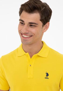 Erkek Açık Sarı Basic Tişört - 50232308242