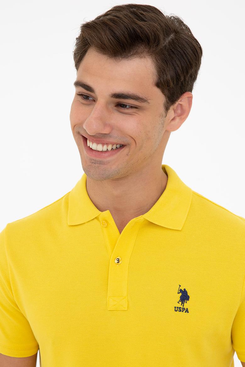 Erkek Açık Sarı Basic Tişört - 50232308242