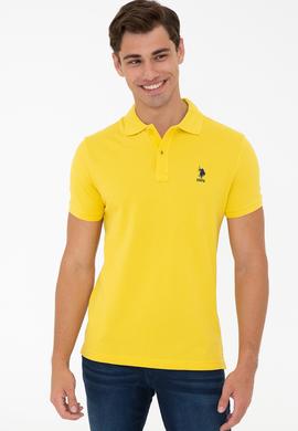 Erkek Açık Sarı Basic Tişört - 50232308242